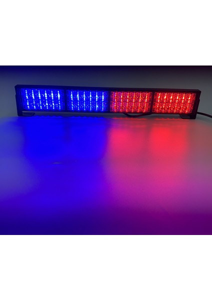 21 Fonksiyonlu Çakar Lamba 46CM Kırmızı-Mavi 12-30V / LAPA204-1
