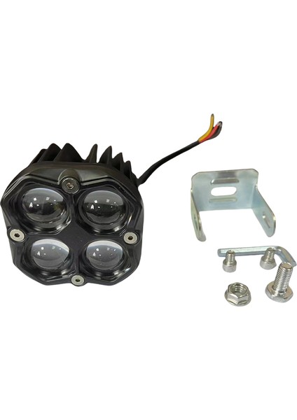 Offroad Sis Lambası Sarı Beyaz 25W+25W 12-60V Set 7.8x 6.8x7.8cm / LASS394