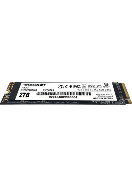 Patriot P320 2tb 3000/2200MB/S Nvme M.2 SSD Disk (P320P2TBM28)