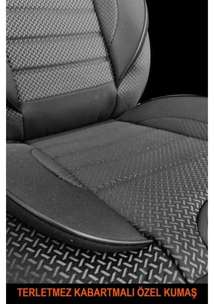 Mercedes Cla Uyumlu Tam Set Siyah Oto Koltuk Kılıfı 5 Koltuk Ön Arka Tam Set Terletmez
