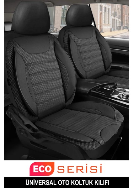 Audi A7 Uyumlu Tam Set Siyah Oto Koltuk Kılıfı 5 Koltuk Ön Arka Tam Set Terletmez