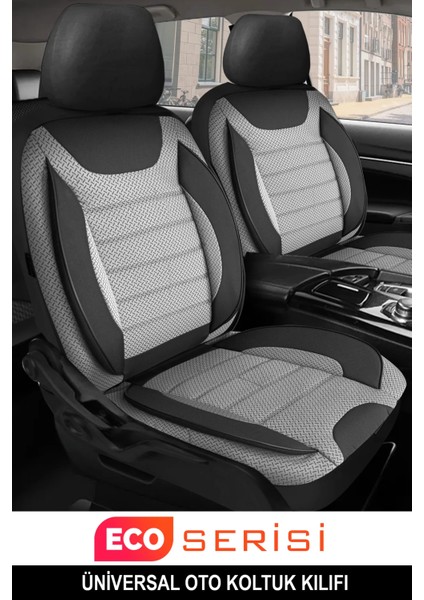 Kurra Store Chevrolet Blazer Uyumlu Tam Set Gri Oto Koltuk Kılıfı 5 Koltuk Ön Arka Tam Set Terletmez