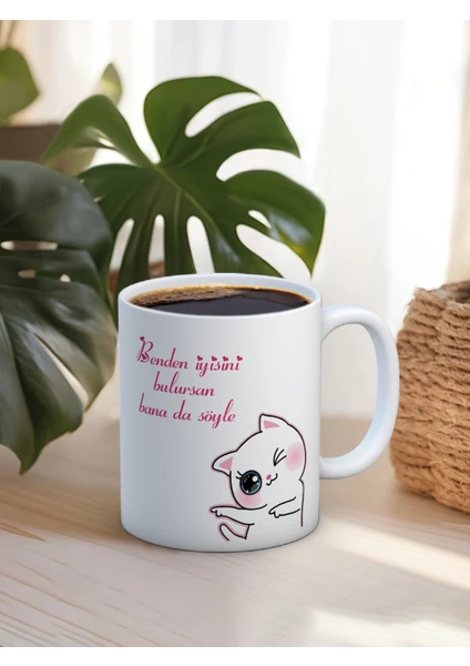 Baskılı Kupa Bardak Seramik Mug - Benden Iyisini Bulursan Bana Da Söyle