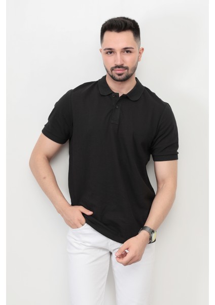 John Borners Erkek Polo Yaka Detaylı Kısa Kol Pike T-Shirt