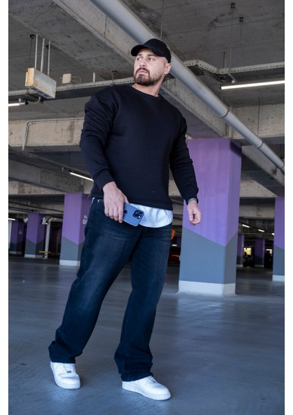 Üç Iplik Şardonlu Oversize Sweatshirt