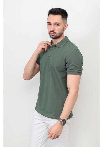 John Borners Erkek Polo Yaka Detaylı Kısa Kol Pike T-Shirt