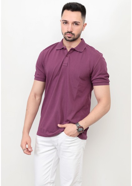 John Borners Erkek Polo Yaka Detaylı Kısa Kol Pike T-Shirt