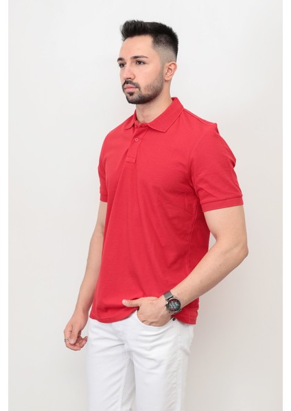 John Borners Erkek Polo Yaka Detaylı Kısa Kol Pike T-Shirt