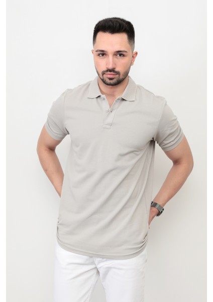 John Borners Erkek Polo Yaka Detaylı Kısa Kol Pike T-Shirt