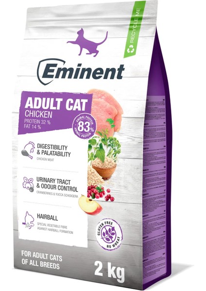 Adult Cat Chıcken 2 kg Yetişkin Kuru Kedi Maması Tavuklu