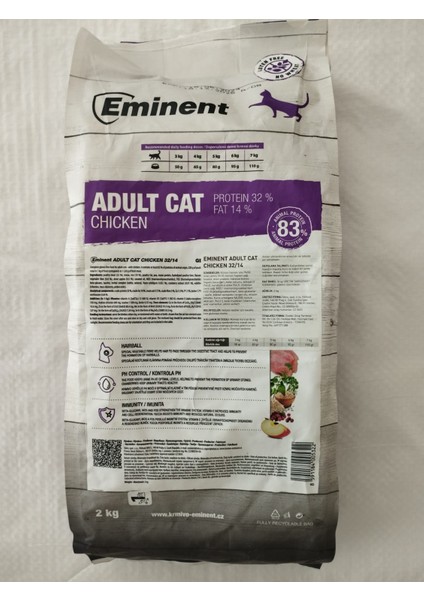 Adult Cat Chıcken 2 kg Yetişkin Kuru Kedi Maması Tavuklu fırsatları