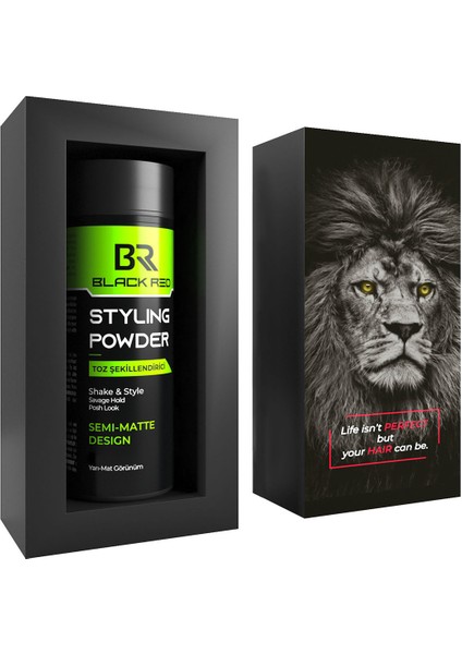 Black&Red Saç Şekillendirici Toz Wax Hacimli Ve Yarı Mat Görünüm - Semi Matte Toz Wax - 20g fırsatları