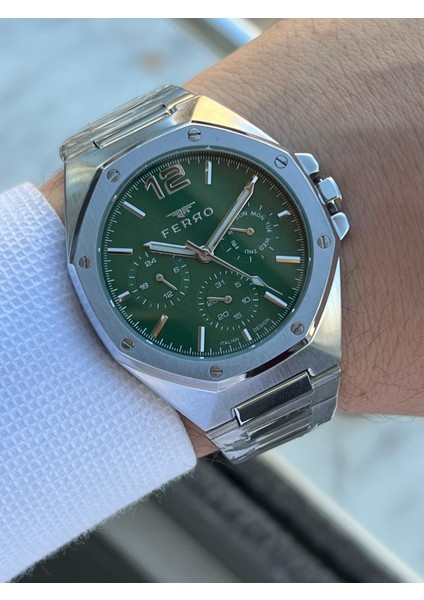 Çelik Kordon Iç Fonksiyonları Aktif Chronograph 30 mt Su Geçirmez Erkek Kol Saati EFM.40127.A6 fiyatları