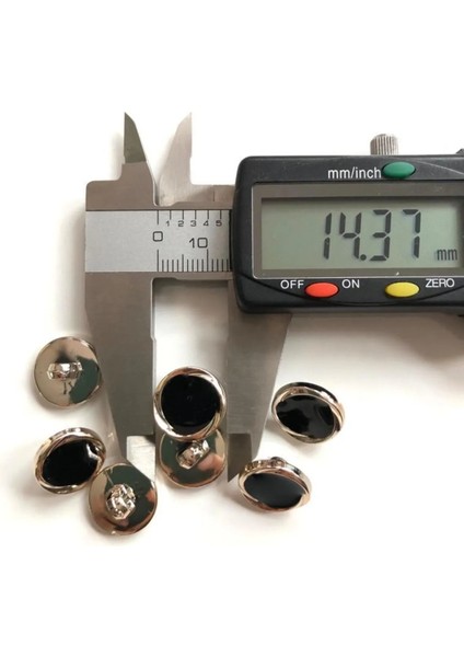 14,5 mm Gold Siyah Ayaklı Düğme(15 Adet) modelleri