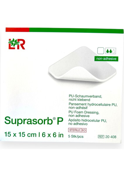 Lohmann Rauscher Suprasorb P 15 X 15 - 2 Adet - Poliüretan Köpük  Örtüsü