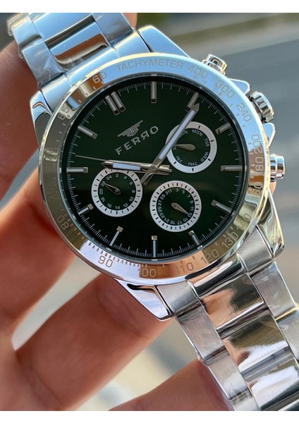 Çelik Kordon Iç Fonksiyonları Aktif Chronograph 30 mt Su Geçirmez Erkek Kol Saati EFM.11458.A6 fiyatları