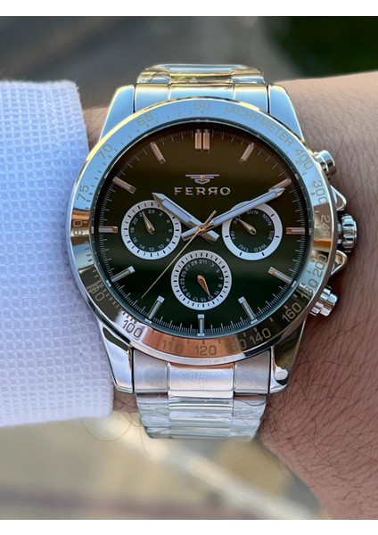 Çelik Kordon Iç Fonksiyonları Aktif Chronograph 30 mt Su Geçirmez Erkek Kol Saati EFM.11458.A6 indirimleri