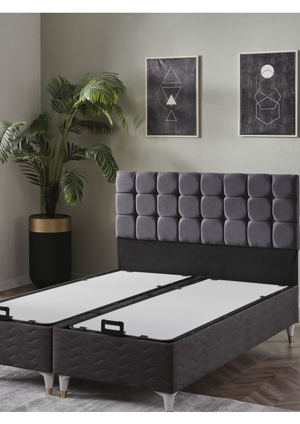 Bengü 150X200 Çift Kişilik Yatak+Baza+Başlık Seti