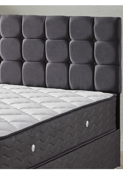 Bengü 150X200 Çift Kişilik Yatak+Baza+Başlık Seti