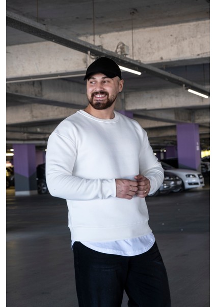 Üç Iplik Şardonlu Oversize Sweatshirt