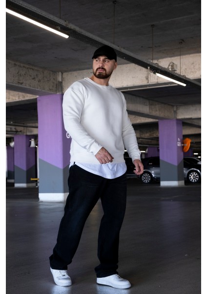 Üç Iplik Şardonlu Oversize Sweatshirt fiyatları