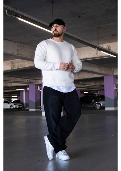 Üç Iplik Şardonlu Oversize Sweatshirt modelleri