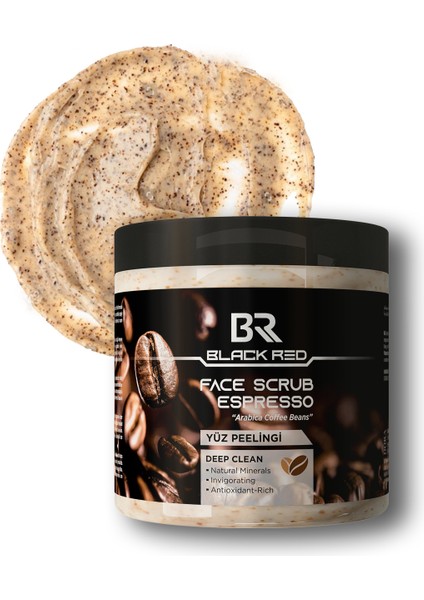 Black&red Espresso Özlü Yüz Peelingi Kafein ve Antioksidan Peeling - 500ML modelleri