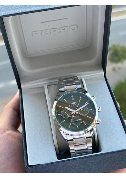 Çelik Kordon Iç Fonksiyonları Aktif Chronograph 30 mt Su Geçirmez Erkek Kol Saati EFM.11463.A6