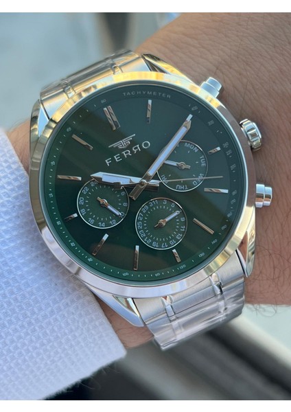 Çelik Kordon Iç Fonksiyonları Aktif Chronograph 30 mt Su Geçirmez Erkek Kol Saati EFM.11463.A6 fiyatları