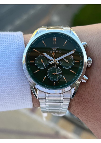 Çelik Kordon Iç Fonksiyonları Aktif Chronograph 30 mt Su Geçirmez Erkek Kol Saati EFM.11463.A6 modelleri