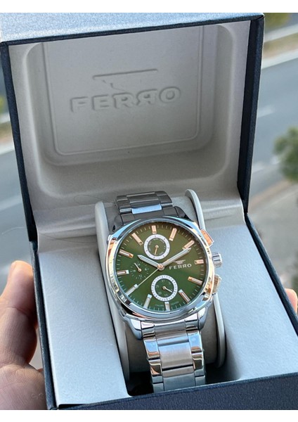 Çelik Kordon Iç Fonksiyonları Aktif Chronograph 30 mt Su Geçirmez Erkek Kol Saati EFM.40126.A6