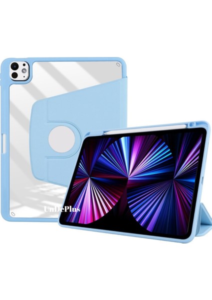 Apple iPad Pro 11 1. 2. Nesil Kılıf Termik Kalem Bölmeli Dönebilen Standlı Kılıf Smart A2228-30-31 A2068-13 A1980-34-79