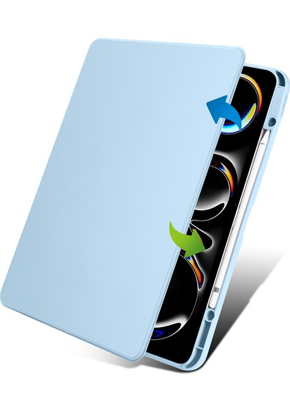 Apple iPad Pro 11 1. 2. Nesil Kılıf Termik Kalem Bölmeli Dönebilen Standlı Kılıf Smart A2228-30-31 A2068-13 A1980-34-79 indirimleri