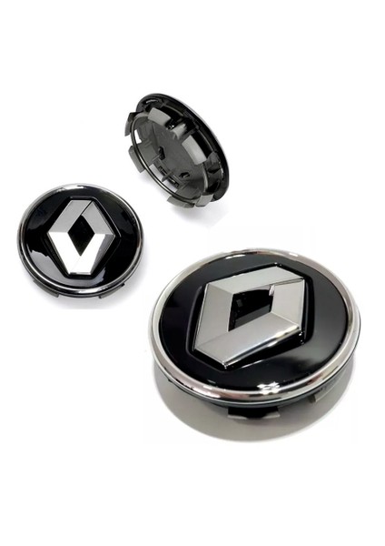 Renault Jant Göbek Arması Siyah 4 Adet Takım indirimleri