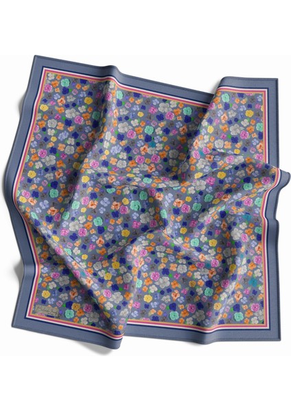 90 x 90 Dijital Bambu Kraş Eşarp -03568
