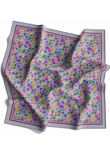 90 x 90 Dijital Bambu Kraş Eşarp -03568