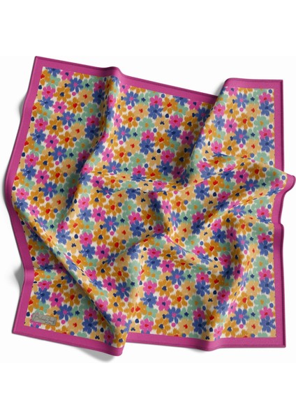 90 x 90 Dijital Bambu Kraş Eşarp -03567