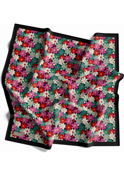 90 x 90 Dijital Bambu Kraş Eşarp -03567