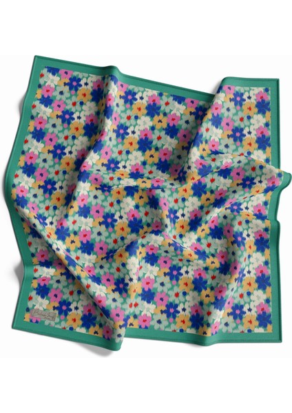 90 x 90 Dijital Bambu Kraş Eşarp -03567