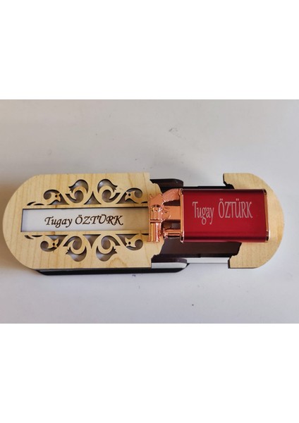 Çakmak Kişiye Özel Isim Yazılı ve Mdf Tasarım Kutulu NO:204 fiyatları
