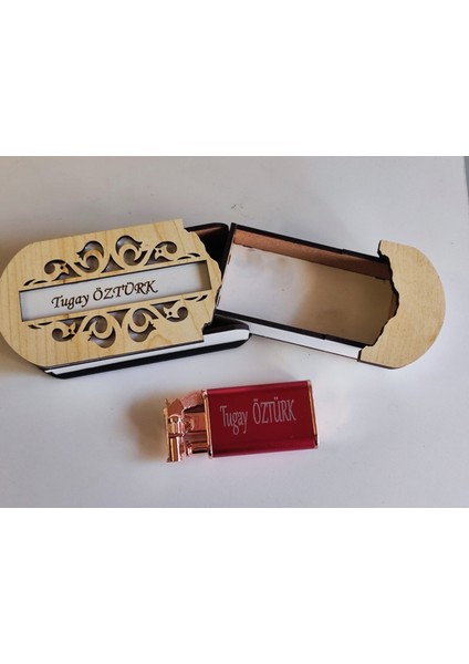 Çakmak Kişiye Özel Isim Yazılı ve Mdf Tasarım Kutulu NO:204 fırsatları