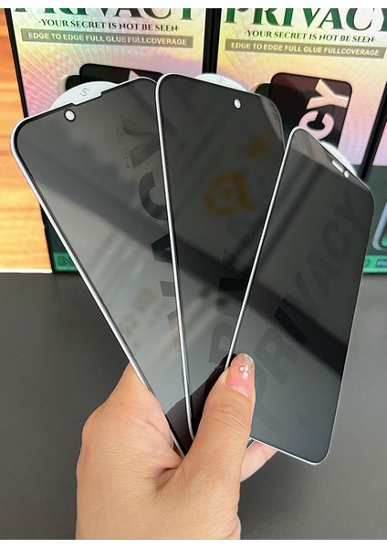 İphone 12 Pro Max Uyumlu Tam Kapatan Hayalet Ekran Koruyucu Privacy Tamperli Kırılmaz Cam modelleri