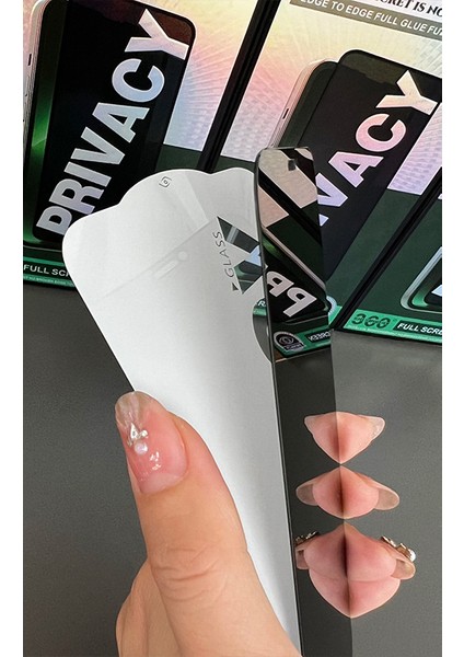 İphone 12 Pro Max Uyumlu Tam Kapatan Hayalet Ekran Koruyucu Privacy Tamperli Kırılmaz Cam fırsatları