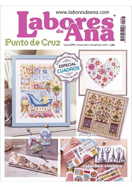 Punto de Cruz Las Labores de Ana Nakış Elişi Hobi Dergisi No: 283