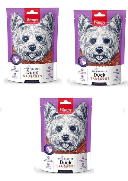 Ördek Sosis Köpek Ödülü 100 Gr. x 3 Adet
