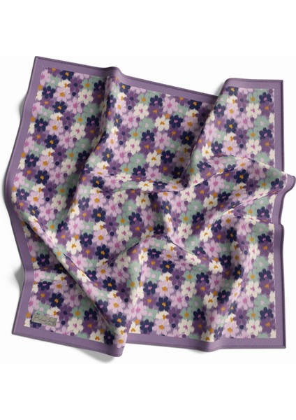 90 x 90 Dijital Bambu Kraş Eşarp -03566