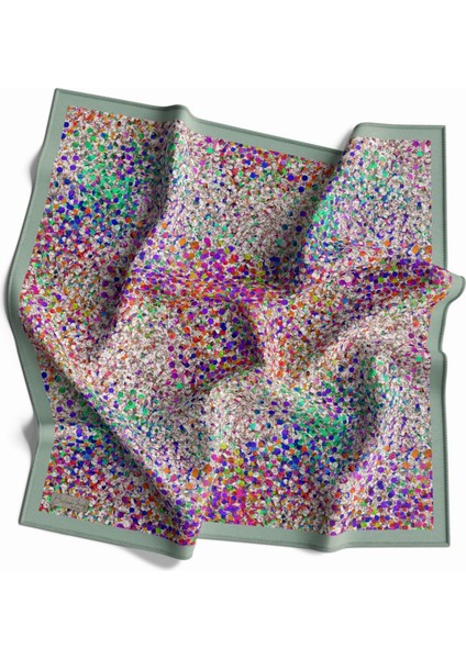 90 x 90 Dijital Bambu Kraş Eşarp -03565