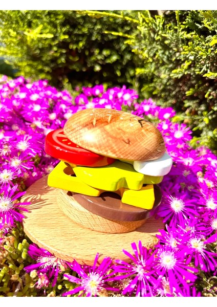 Waldorf Ahşap Hamburger Set