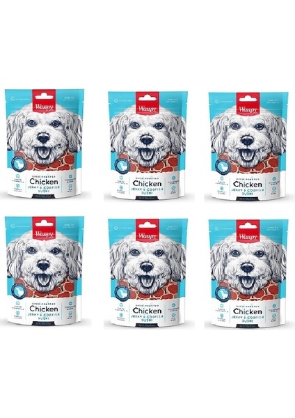 Tavuk ve Morina Balık Sushi Köpek Ödülü 100 Gr. x 6 Adet