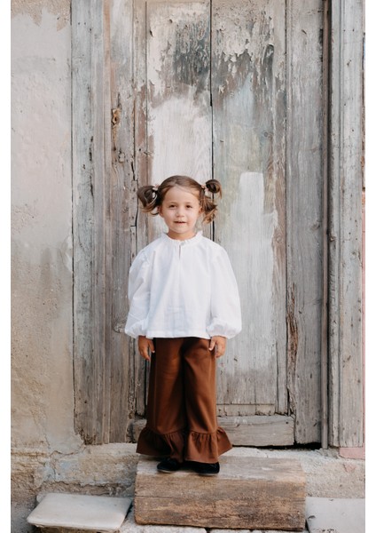 Freya Fırfırlı Etek Görünümlü Kahverengi Pantolon fiyatları